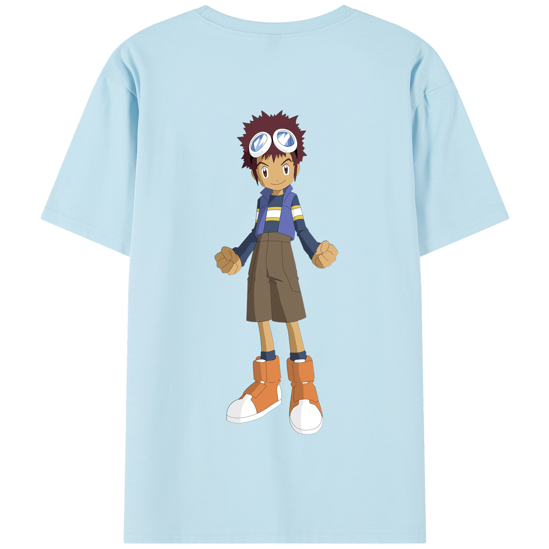 （画像用） Digimon デジタルモンスター/デジモン 綿100％半袖Tシャツ（背面プリント）